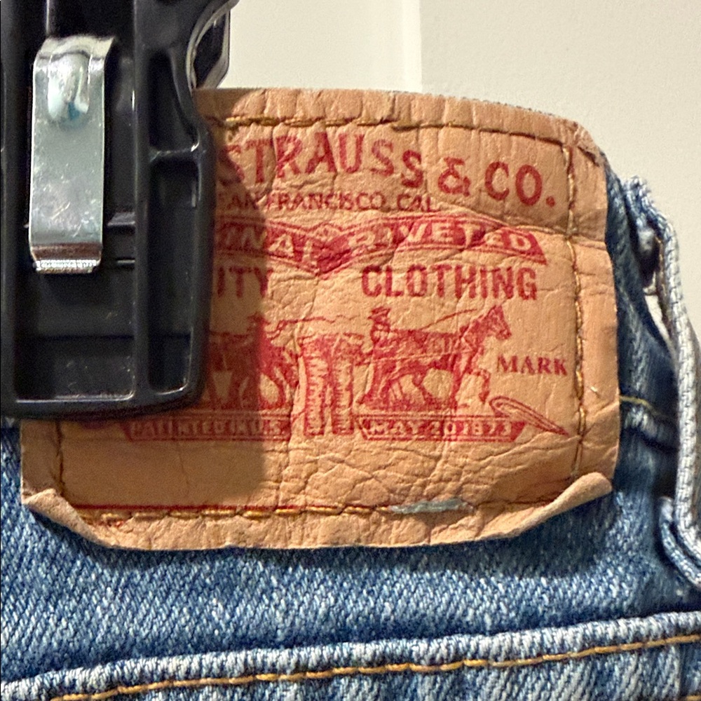 Levi’s Red Tab 515 Women's Boot Cut Denim Jeans Cut Off Crop Cuffed Size 14M